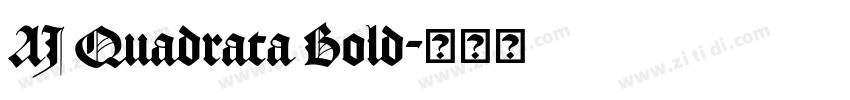 AJ Quadrata Bold字体转换